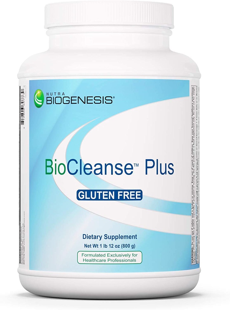 Nutra BioGenesis BioCleanse Plus - Suplemento Antioxidante Inmuno para Mujeres &amp; Hombres con Cardo Leche, Vitaminas, Minerales, 12g Proteína Vegan Por Servir - 1 lb 9.7 oz
