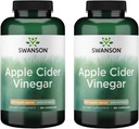 Cápsulas de vinagre de la sidra Swanson Apple - Ayuda a apoyar el metabolismo y mantener el perfil - (180 cápsulas, 625 mg cada uno) 2 Pack