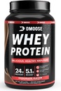 DMoose Whey Protein Powder I 24 g Protein I 130 Calories I 5.1 g BCAAs I Natural Protein Powder for Muscle Gain Chocolate/Vanilla Flavor I 2 libras I 28 Servings