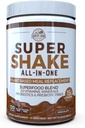 Country Farms All-in-One Super Shake Meal Replacement 15g Plant Protein Suplemento dietético con Superalimentos, Vitaminas, Probióticos y Prebióticos, 12 Servings, Chocolate, 12.48 Oz