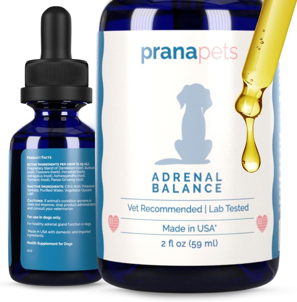 PranaPets Balanza Adrenal para perros con la vida de Cushing Alivia naturalmente los síntomas de Cushing's in Dogs ← Herbal Formula for Dogs with Cushing’s