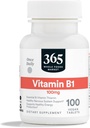 365 by Whole Foods Market, Vitamina B1 100mg, Vegan, 100 Tablets