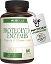Enzimas proteolíticas - Trypsin " Chymotrypsin - Reduce el Edema " Inflamación de lesiones en tejidos - Admite la salud digestiva, tissue " , recuperación adicional -60 cápsulas