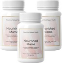 Nourished Mama Prenatal Multi Vitamina - Vegan Multivitamínico para Preconcepción, Embarazo, Postparto y Apoyo al Breastfeeding - Iron-Free with Methylated Folate & High Dose Choline - 270 cápsulas