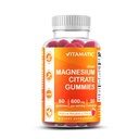 Vitamatic Magnesium Gummies 600mg por Serving – 60 Vegan Count for Relaxation, Muscle, Bone y Energy Support