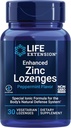 Extensión de la vida Mayor de Zinc Lozenges, Acetato de zinc, Apoyo óptimo a la inmunodeficiencia, Respuesta fuerte a la inmune, zinc iónico, No Gluten-Free, Vegetariano, 30 lozenges