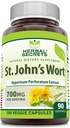 Herbal Secrets St. John's Wort 700 Mg Silencio Vegetarian Capsules Suplemento Silencio Non-GMO Silencio Gluten-Free Silencio Made in USA (1 Pack ← 180 Count)
