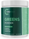 Superfood Powder con espinacas, Kale &amp; Beet Root Powder, Daily Super Greens Powder apoya Digestive, Gut Health, Energy, Immunity, Smoothie Mix with Veggie & Fruit Powder, 60 Servings