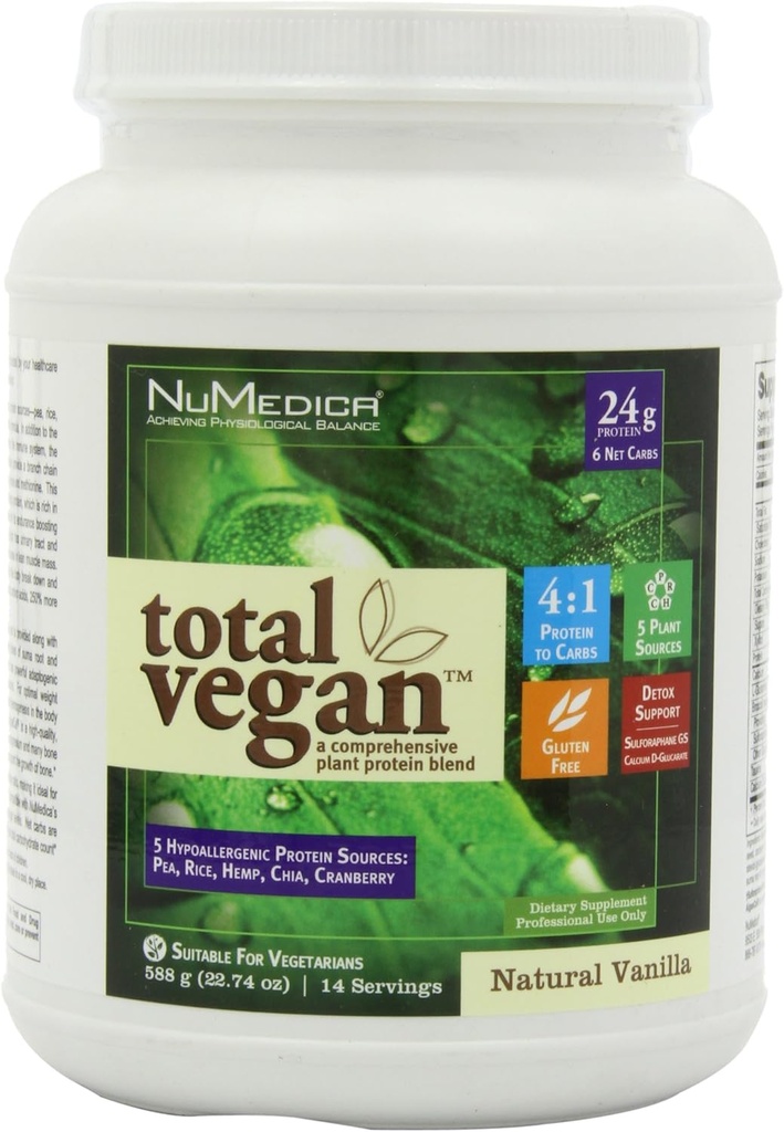 Total Vegan Vanilla (14 Servimientos) 20.74 onzas