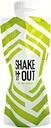 Collapsible Shaker Bottle for Protein Shakes, Supplements - 12 Ounce Reusable, Recyclable, Travel Bottle