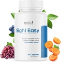 SIGHT EASY - Eye Vitamins & Mineral Supplements with Lutein & Zeaxanthin, Vitamin C, Vitamin E, Zinc and Bilberry for Healthy Vision and Eye Function Support - 60 Capsules, 1 Month Supply