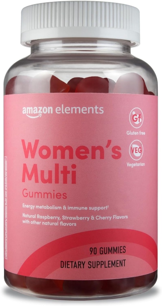 Elementos - Multivitaminas Orgánicas de Mujeres Adultas, 90 Gummies (30 porciones), Vegetariano, Gluten Free (Anteriormente Revly)