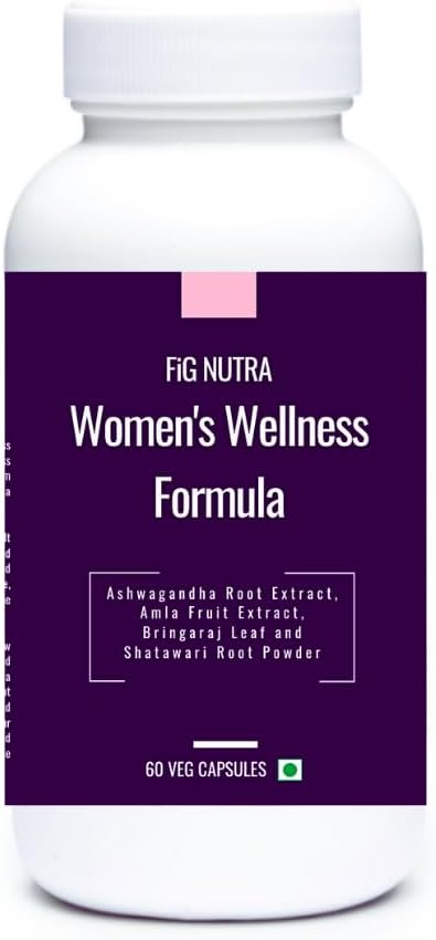 FiG Nutra’s Women’s Wellness Fórmula – Soporte integral para la vitalidad, inmunidad, alivio de estrés y equilibrio hormonal – 60 Veg Caps