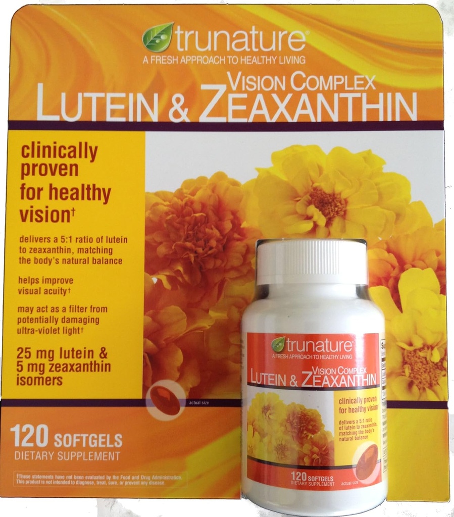 Trunature Lutein y Zeaxanthin Softgels, 120 Conde