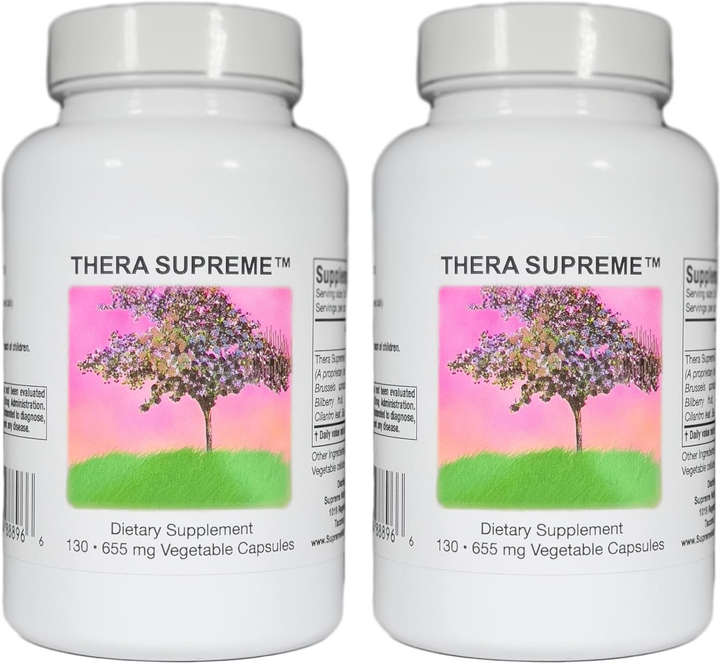 Supreme Nutrition Thera Supreme, 130 Pure Herbal Combination Vegetarian Capsules ← 2 Pack
