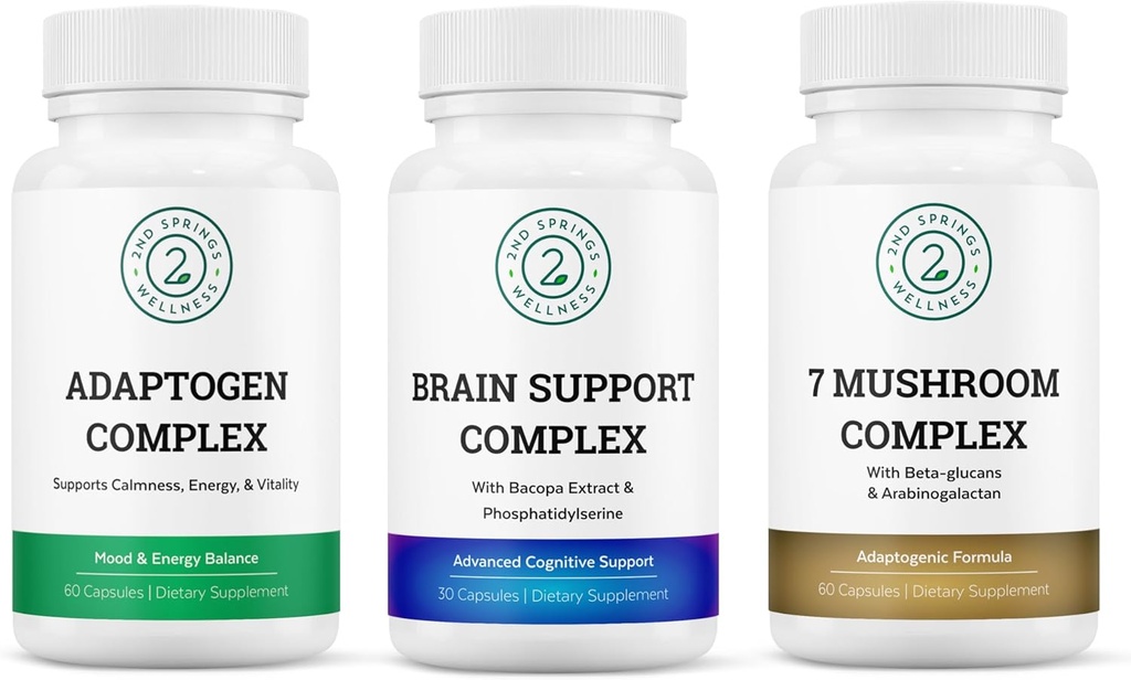 Mushroom Mastery Bundle - Immune Support, Cognitive Boost y Stress Adaptation