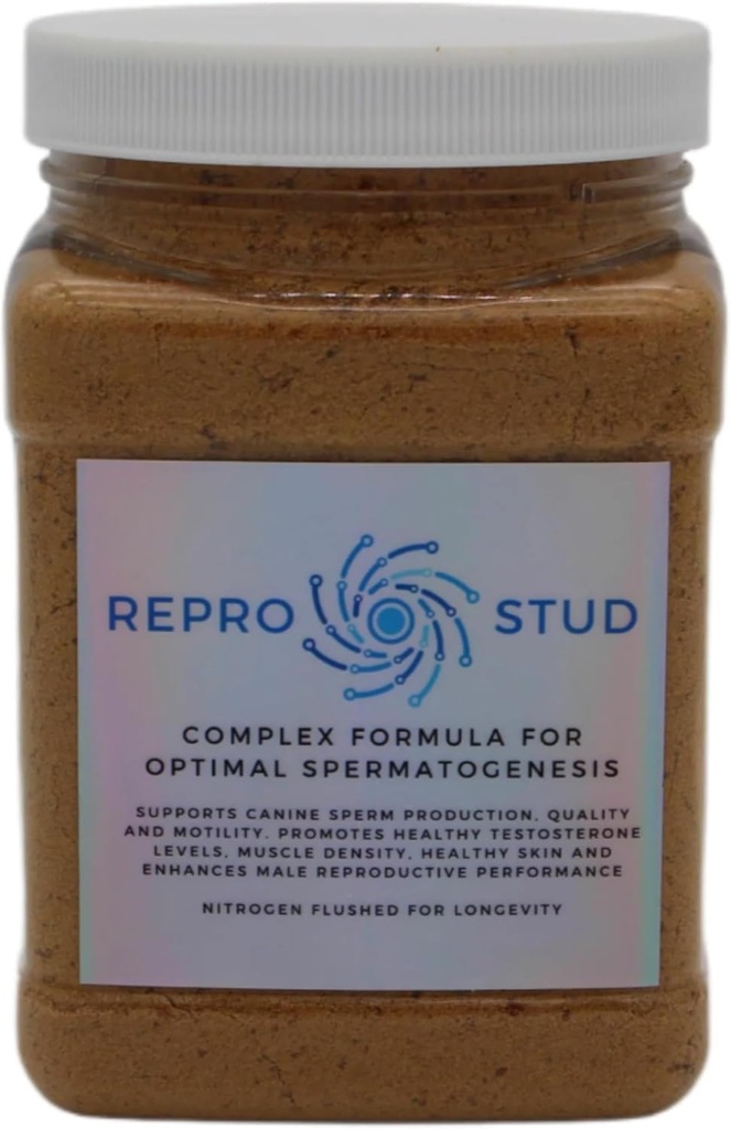 Suplemento Canine Sperm Enhancer – Advanced Formula for Optimal Production - Dog Breeding Vital Support, Enhances Reproductive Cells in Male Dogs - ReproStud MaxTM (1 Botlle)