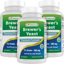 Mejores Naturales, Levaduras, 7-1/2 Grainas con Vitamina B1, Vitamina B2, 1000 mg 240 Tabletas (240 Conde (Pack of 3))