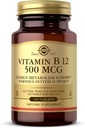 Solgar Vitamina B12 500 mcg - 100 Tabletas - Vegan, Gluten Gratis, Dairy Free, Kosher - 100 Servings
