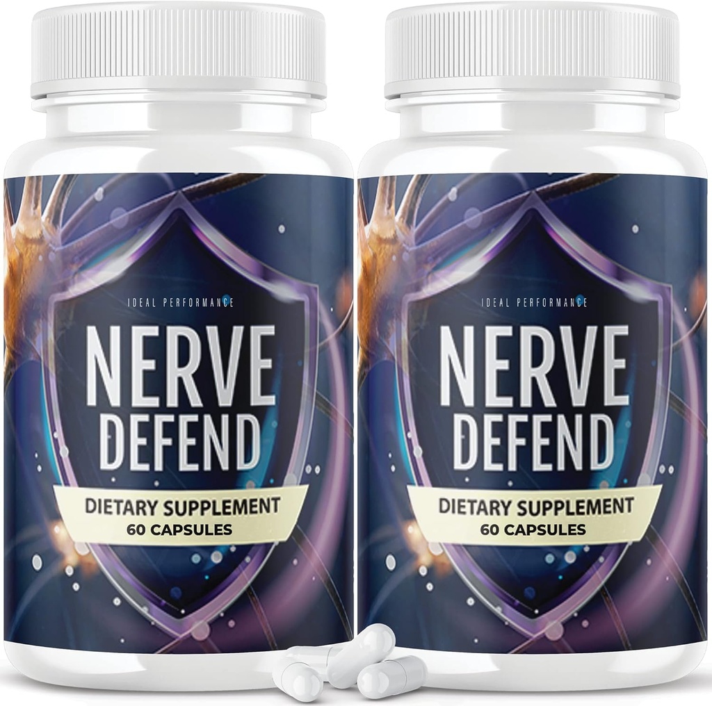 IDEAL PERFORMANCE (2 Pack) Nerve Defend Capsules (120 Capsules)