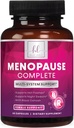Suplementos de menopausia para Mujeres con Cohosh Negro - Natural, Leve Flash caliente, Sudaderas nocturnas &amp; Apoyo hormonal, Alivio de la menopausia con Dong Quai, Energía &amp; Balance, No GMO &amp; Gluten Gratis - 60 cápsulas