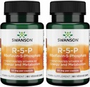 Swanson R-5-P (Riboflavin-5-Phosphate) - Vitamina B2 Suplemento Promoción de Energía, Metabolismo & Vision Health - Natural Wellness Formula - (60 cápsulas) (2 Pack)
