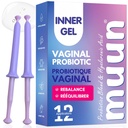 Muun Probióticos Vaginales Mujer I Infección de Levadura &amp; BV Tratamiento Pack 12 I Moisturizador Vaginal para la Sequedad &amp; Promover pH Balance I Eliminación Feminina del Odor &amp; Salud Vaginal I Hormona &amp; Estrógeno Gratis