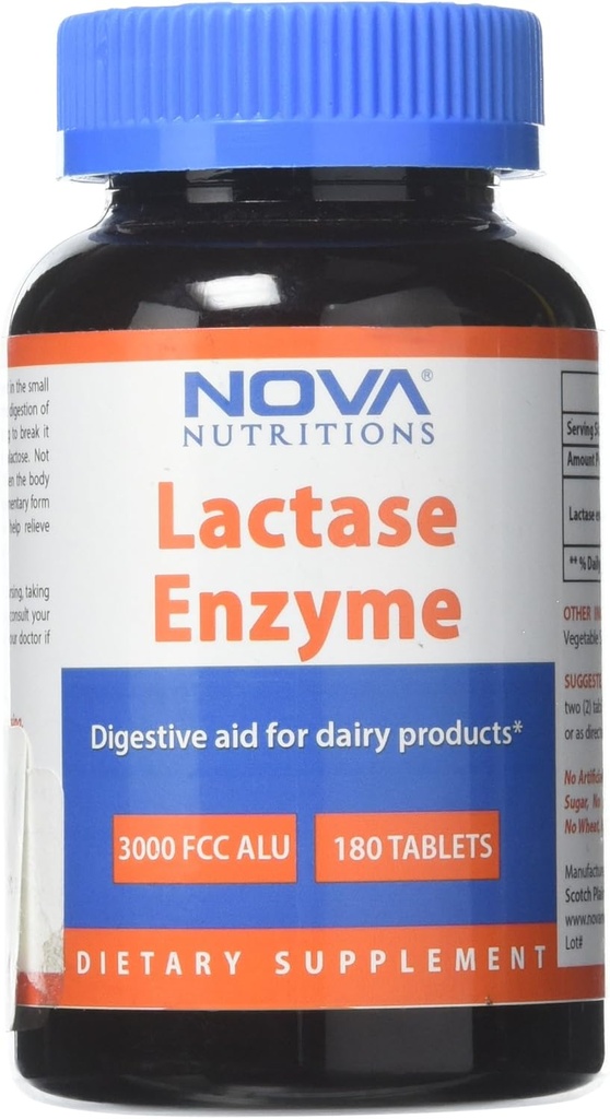 Nova Nutritions Enzyme 3000 FCC ALU 180 Tablets