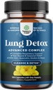 Lung Detox Mullein Leaf Capsules - Purifying Mullein Lung Cleanse Complex with NAC Quercetin & Cordyceps Extracts - Leaf Herb Respiratory Supplement for Sinus Immunity &amp; Breathing Support