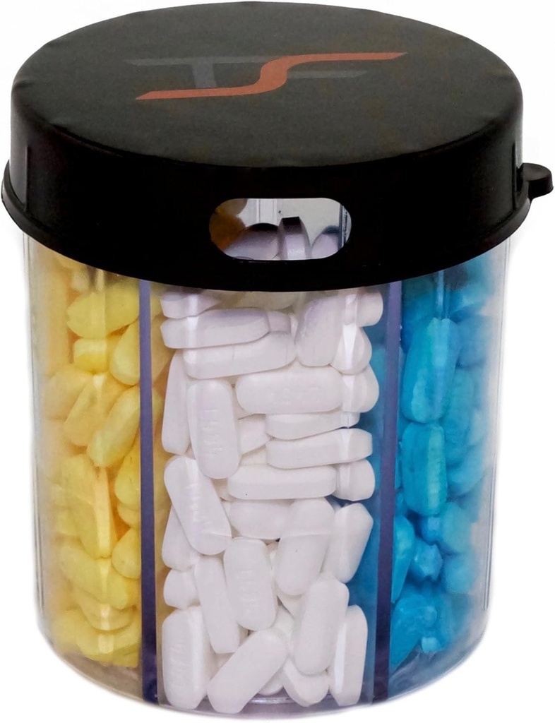 Dispensador de dispensador de medicamentos de la píldora de viaje TSF