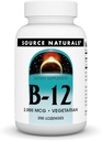 Fuente Naturals Vitamina B-12, Apoyo a la Producción Energética, 2000 mcg - 200 Lozenges Vegetarianos