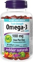 Webber Naturals Triple Fuerza Omega-3 con CoQ10 Enteric recubierto 900 mg Omega-3 (EPA • DHA)/ 100 mg CoQ10, 80caps