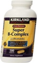 KIRKLAND SIGNATURE One per day Super B-Complex with Electrolytes,Tablet, 1000 Count (Pack of 2)