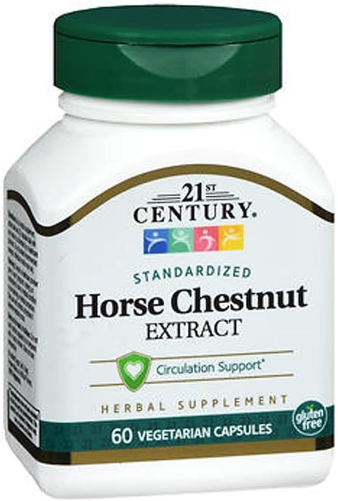 21st Century Caballo Chestnut Extracto Veg Capsules, 60 Cuenta ? Paquete Mayo Vary
