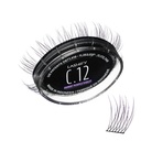 Lashify Curl 12mm Gossamer Eyelash Extensiones Rellenar en Ombre Purple, Easy DIY False Lashes para un aspecto natural