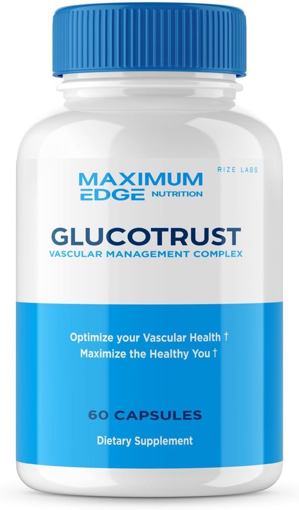 rize labs - Glucotrust Supplement Capsules, Advanced Balance Max Formula Complex Blend Edge (60 cápsulas)
