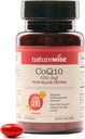 NatureWise CoQ10 100mg + Black Pepper Softgels - High Absorption Coenzyme Q10 + Black Pepper - Antioxidant for Heart Health + Cellular Energy - Vegan, Non-GMO, Gluten-Free - 90 Conde[90-Day Supply]