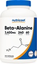 Nutricost Beta-Alanine Capsules 3400mg, 240 Capsules (60 Serv) - Potent Beta Alanine, Gluten Free < Non-GMO, 850mg Por Cap