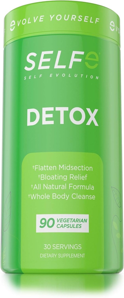 Detox Colon Cleanser & Detox Pills, Healthy Digestive Function Extra Strength Cleansing Supplement (90 Capsules)