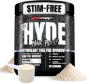 PROSUPPS Mr. Hyde Max Pump Pre Workout Powder - Stim-Free Preworkout Supports Blood Flow, Muscle Volume &amp; Endurance - Caffeine-Free Nitric Oxide Gym &amp; Fitness Supplements (Unflavored, 20 Servings)