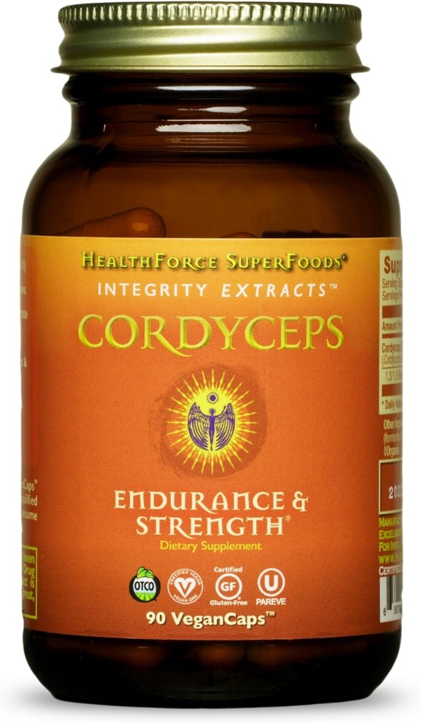 SaludForce SuperFoods Integrity Extracts Cordyceps – Capsules - 90 cápsulas Vegan
