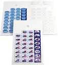 Organizador Mensual de Píldora de Píldora de Sello Frío Tarjetas de Blister – Embalaje de Píldora de Farmacia DIY para Medicamentos, Desechables, Fácil de Usar, Rellenar y Sellar (31 Paquetes Day-6)