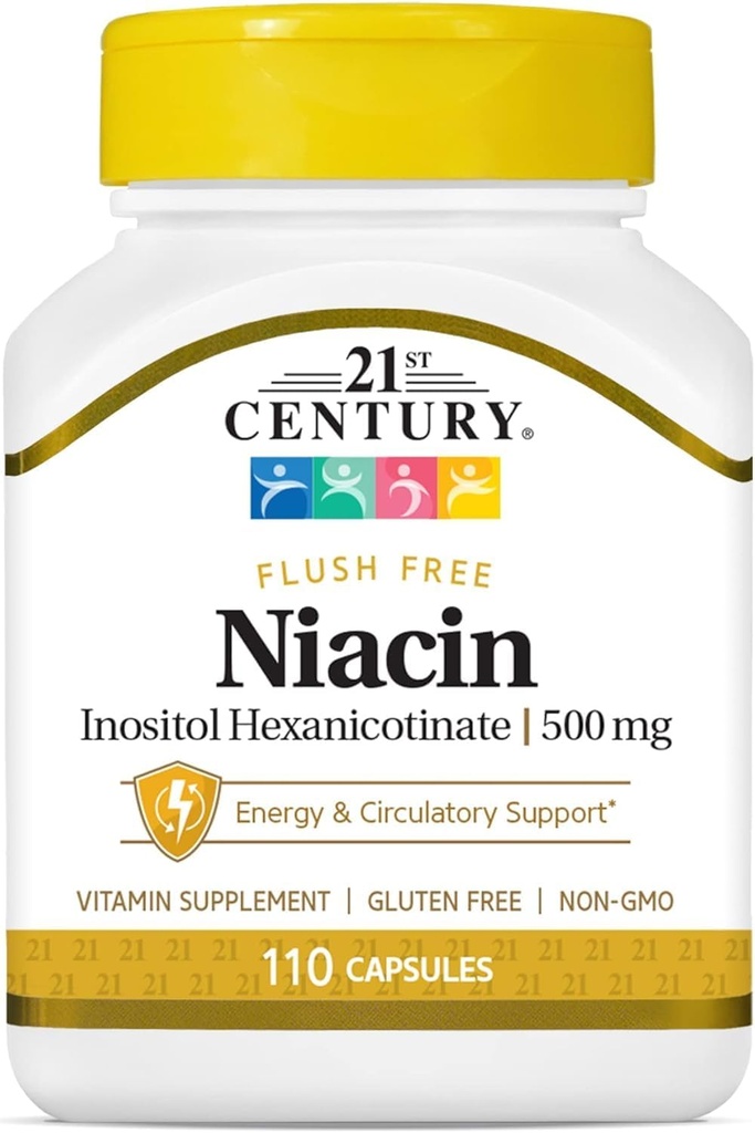 Niacin Flush Gratis 500 Milligrams 110 cápsulas