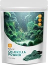 Chlorella Powder Natural con 12 oz - Chlorophyll Powder, soporta la función del sistema inmunológico, mantener la juventud, vegano, rico en proteína vegana y vitaminas.