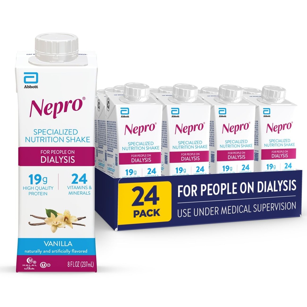 Nepro Liquid Nutrition, Homemade Vanilla, 8-Ounce Plastic Bottles (Pack of 24)
