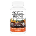 Anfitriona de Defensa Breathe* Capsules - Immune &amp; Respiratory Support Mushroom Supplement - Herbal Lung Health Supplement with Chaga, Reishi & Cordyceps - 60 cápsulas (30 servidos)*