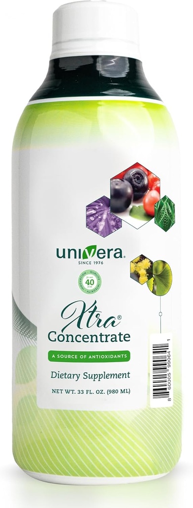 Xtra Concentrate, Complejo de Vitamina B, Energía Vital, 15 Ingredientes All-Natural, Manage Stress, Mejorar la Salud Conjunta, Protección Antioxidante Mejorada, Líquido, Fuente de 30 días, 33oz Botella