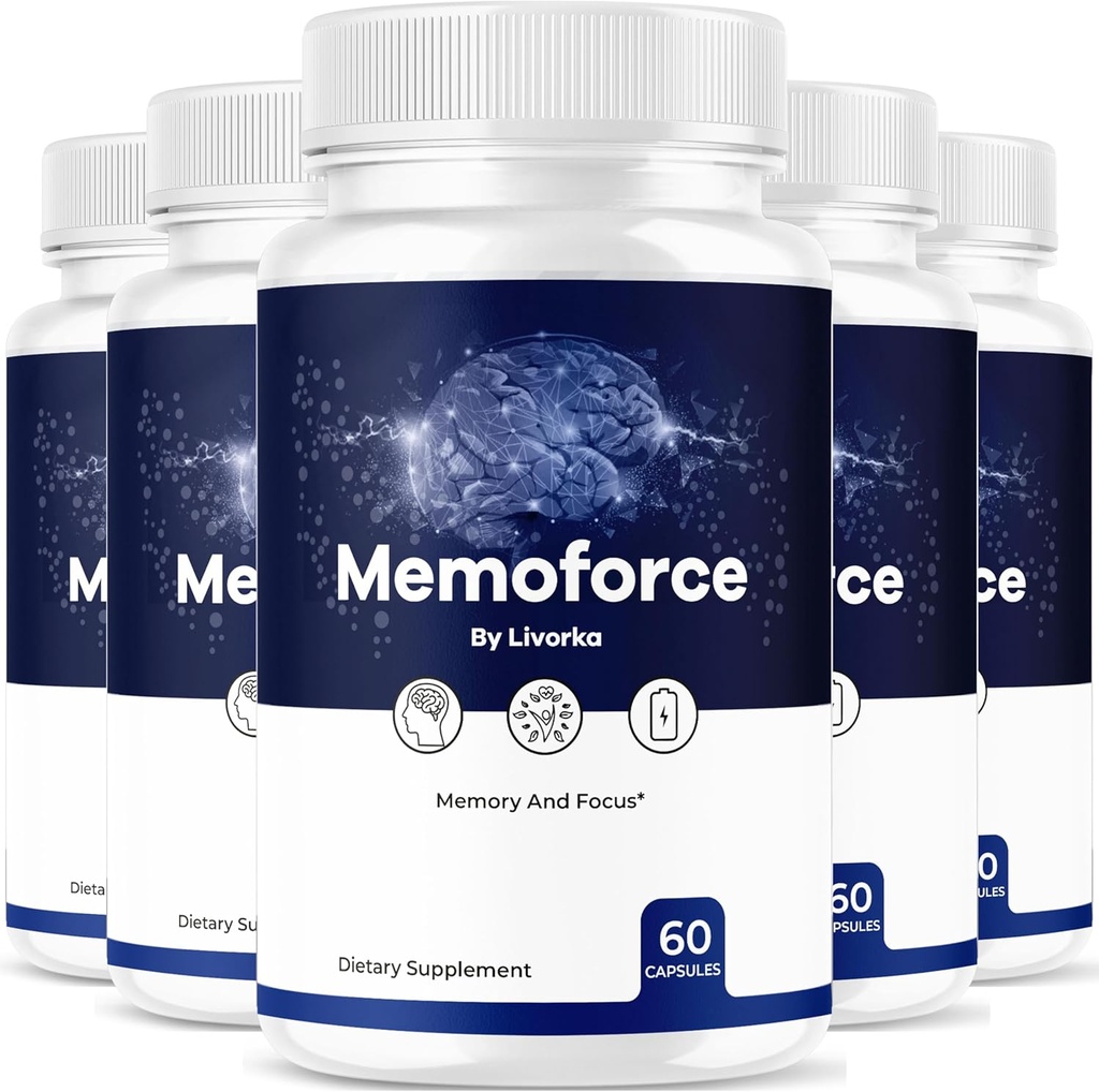 (5 Pack) Memoforce Brain Supplement - Official Memoforce Premium Formula Pills, Advanced Support Memo Force Brain Supplement For Wellness &amp; Global Health, Memoforce Reviews, 300 cápsulas durante 5 meses
