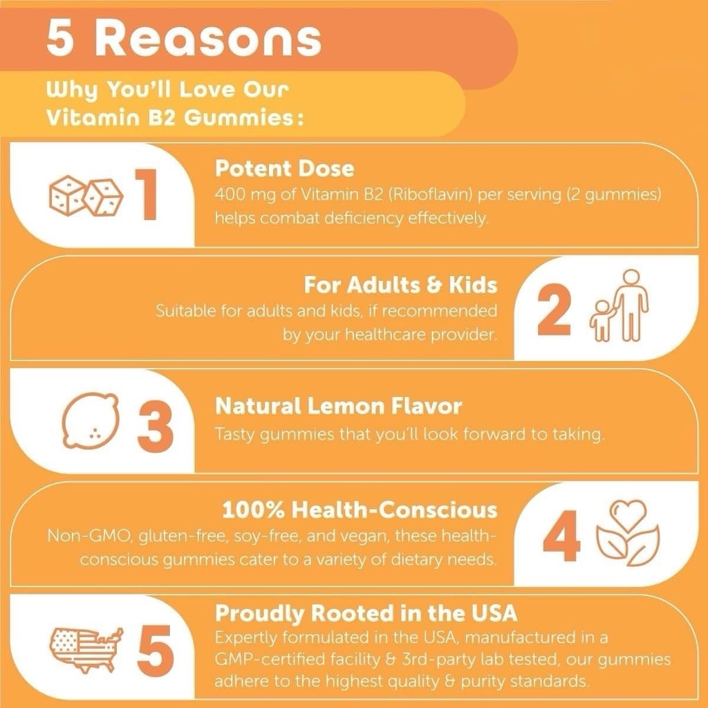 kindnature B-Vitamin Boost: B1 Thiamine 500mg & B2 Riboflavin 400mg Gummy Duo for Kids & Adults