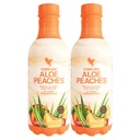 Forever Living - Aloe Peaches - Aloe puro con real Peach Flavor - Apoya la digestión e inmunidad - Vegan y Gluten-Free - 33.8 fl oz (2-Pack)